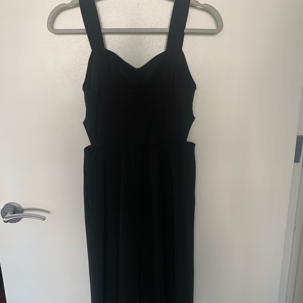 Free Press Black Sleeveless Sweetheart Midi Dress Size S - Picture 4 of 8